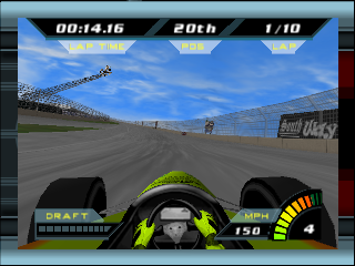 Indy Racing 2000 (USA) In game screenshot